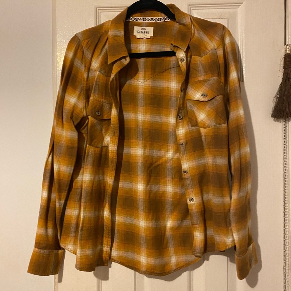 Shyanne button down flannel for women size small